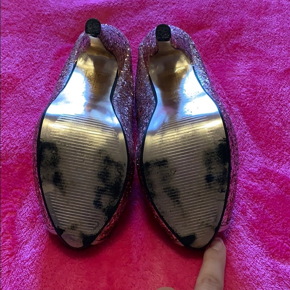 Pink glitter heels - Picture 2 of 2